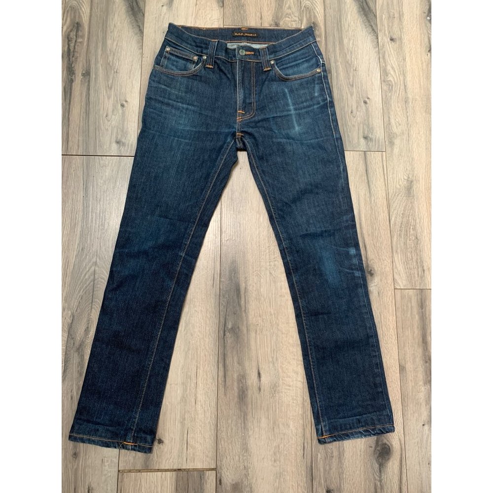 Nudie Jean Co W 29 L 34** NJ3091 Thin Finn Dry Stretch 98 cotton  2EA